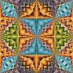 Kaleidoscopic mönster