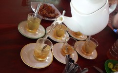 Cytryna i miód herbaty