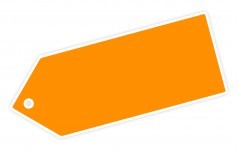 Orange Blank Label