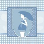 Pregnant Woman Baby Shower Card