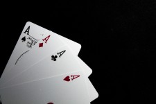 Quatre aces de cartes