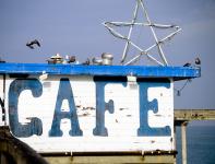 Rustic Beach Cafe Sign