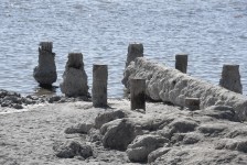 Salt Debris Salton Sea