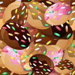 Fondo inconsútil Donuts