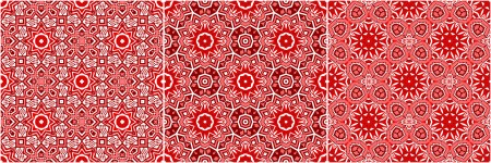 Seamless Patterns en rouge
