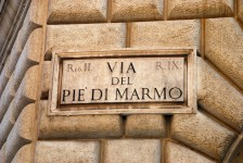 Signo de la calle en Roma