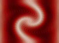 Vivid Red Wave Twist