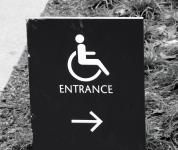 Wheelchair Entrance Sign