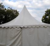 Biały namiot dla wystawcy stoisko