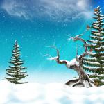 Winter Scenery Background Sheet