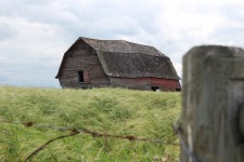 Деревянный Red Barn на хуторе