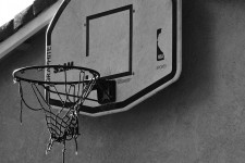 Worn Basketball Hoop