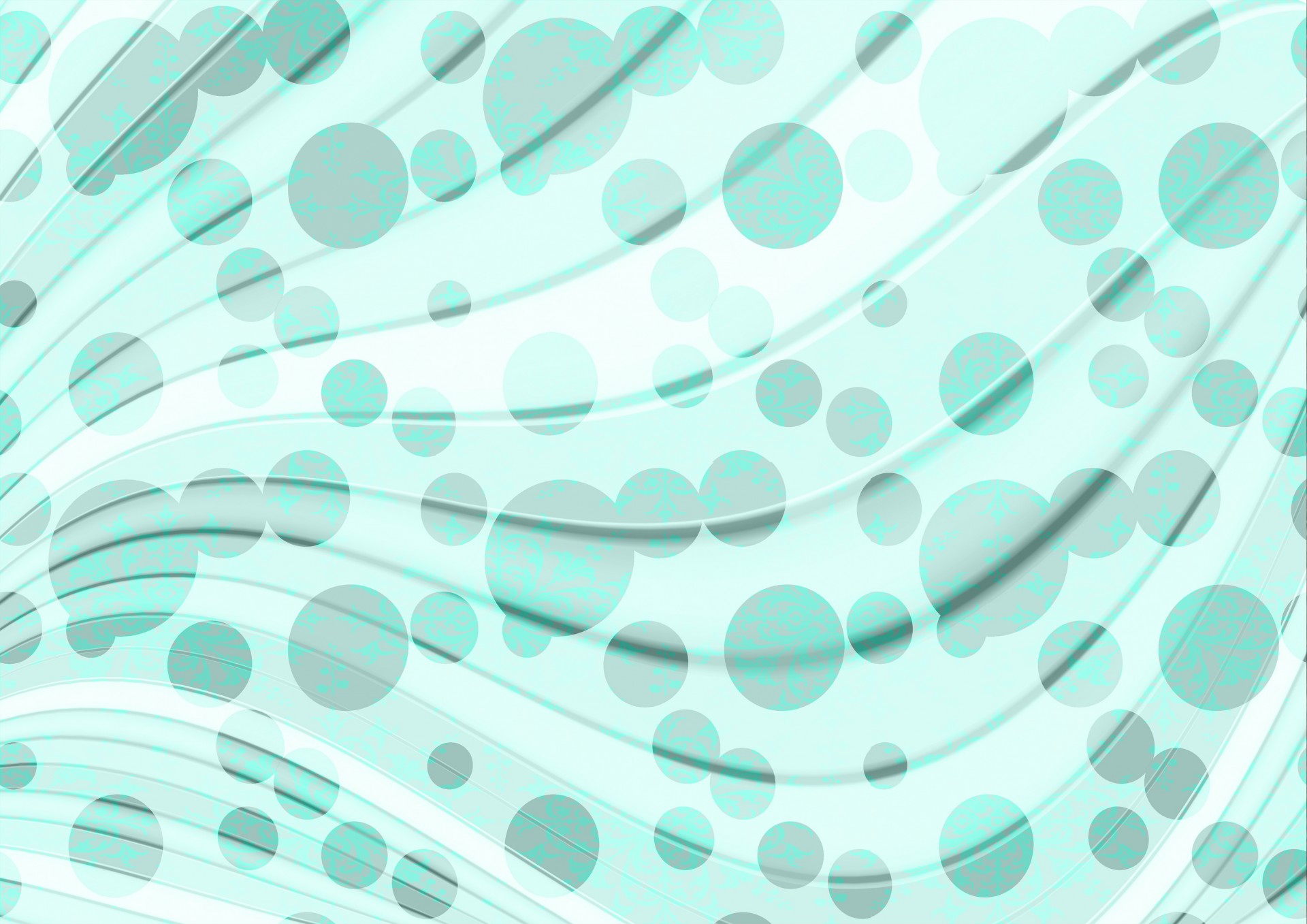 Abstracte Achtergrond Teal Bubbles