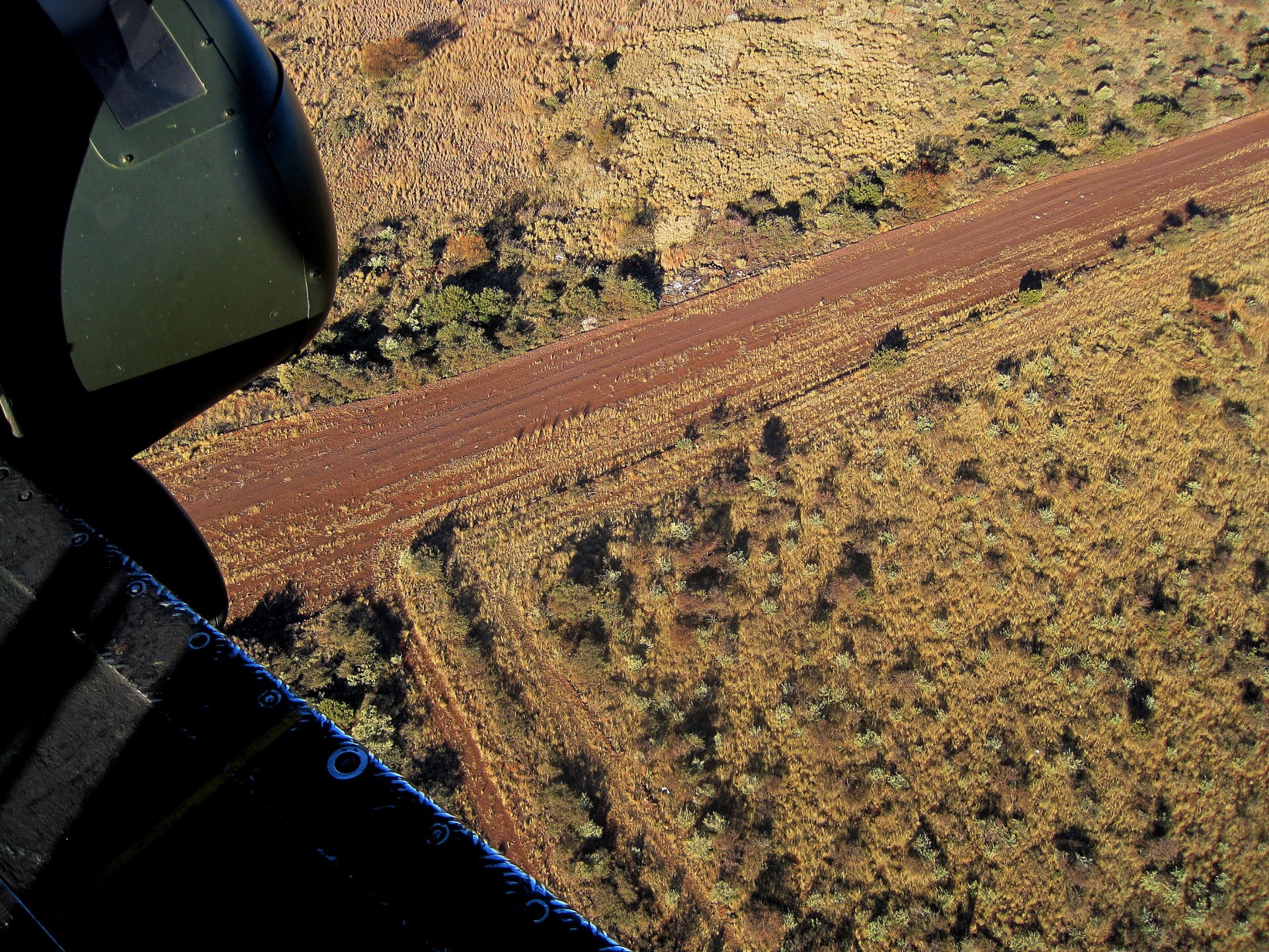 Vedere aeriană de drumuri de pământ