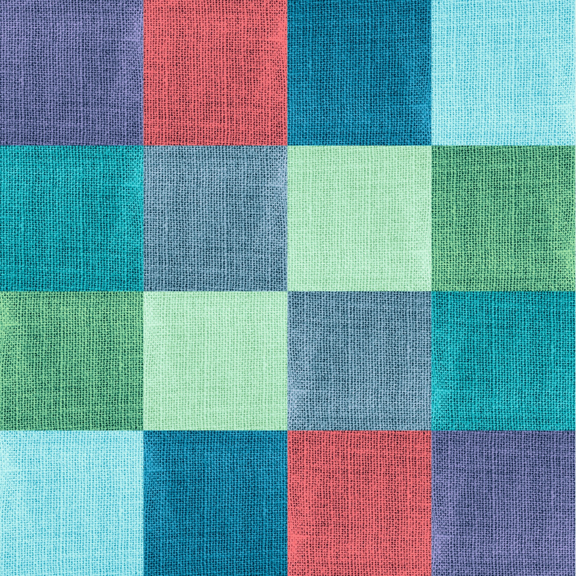 Squares verificados fundo colorido