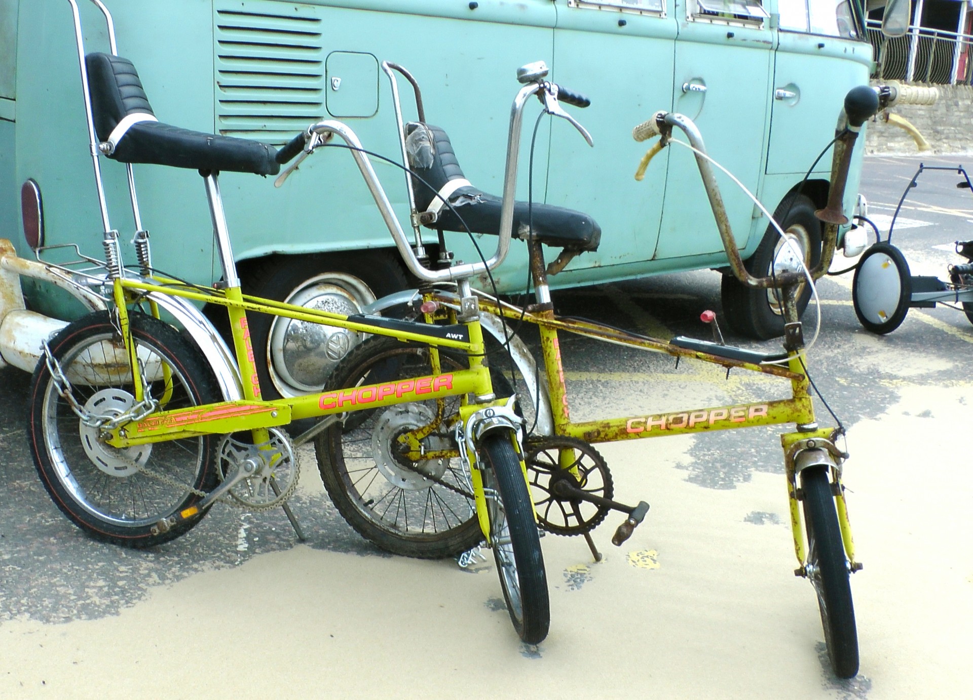 Bicicletas Chopper. Foto de Alex Borland, PublicDomainPictures.