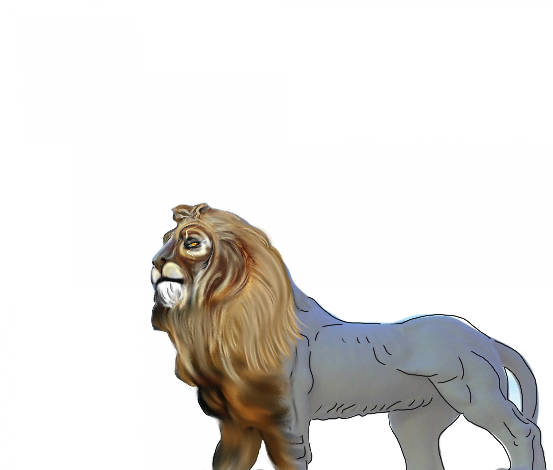 Digital Lion Desen