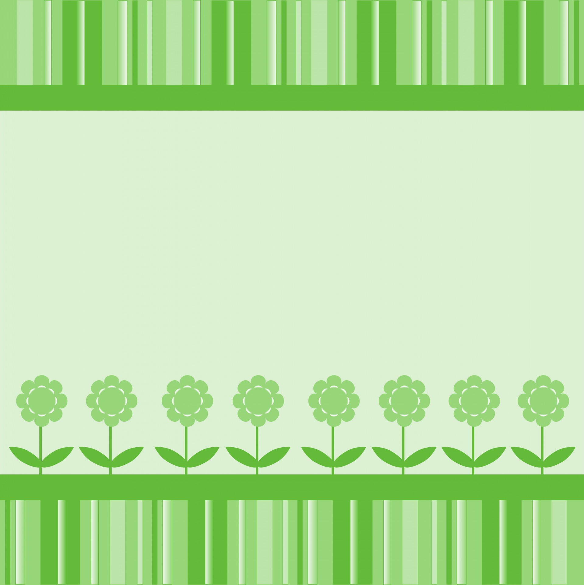 Floral Carte Stripes în verde