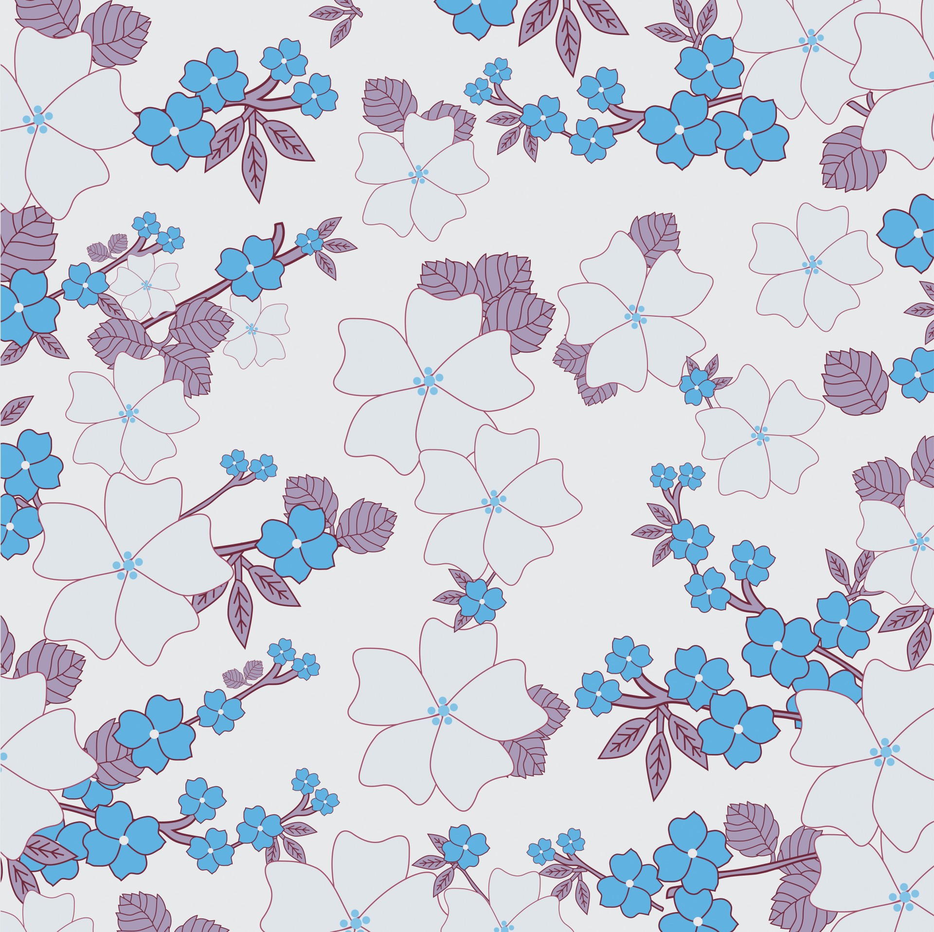 Flori fundal albastru violet