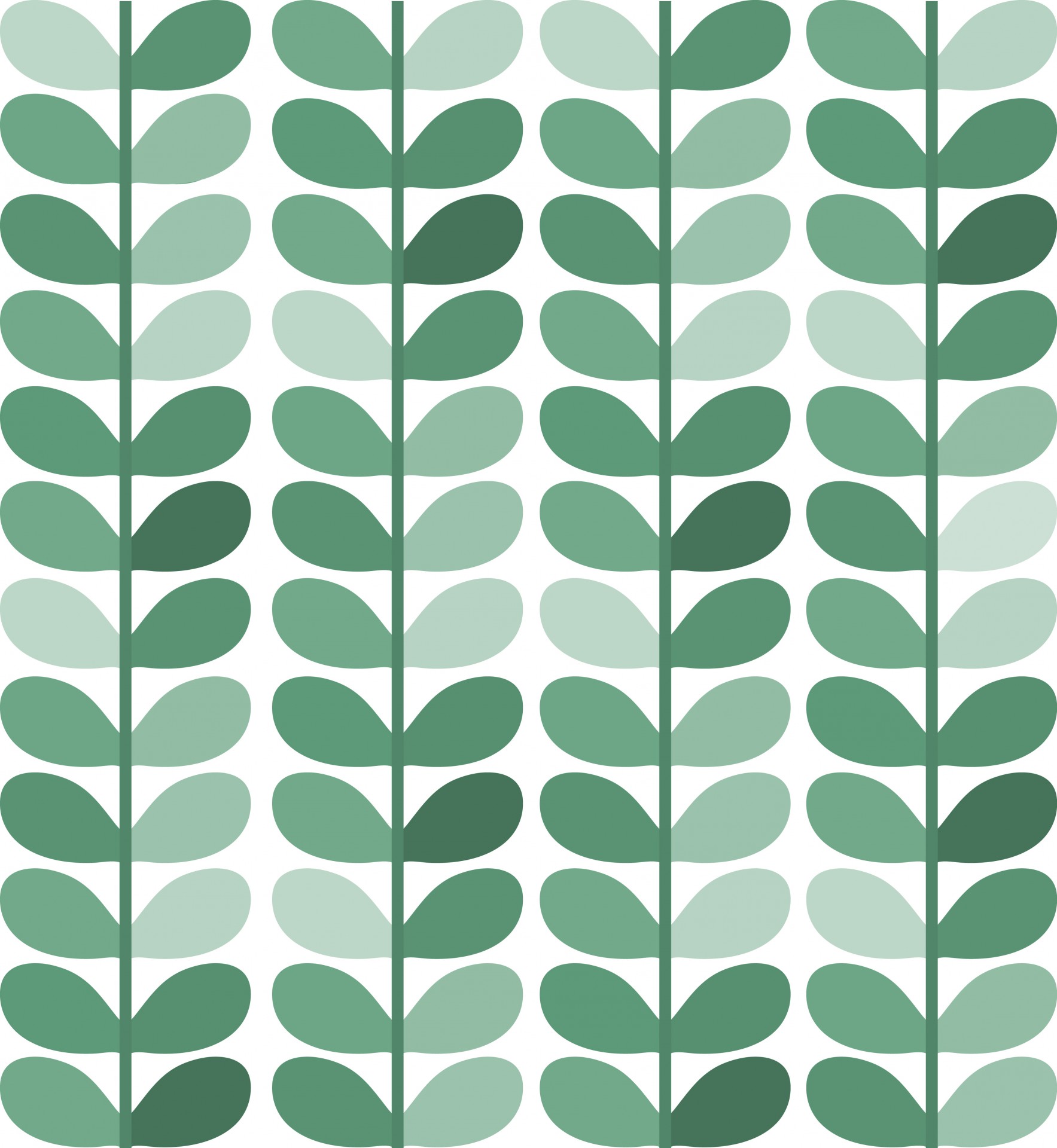 Patroon van het Blad Groen Wallpaper