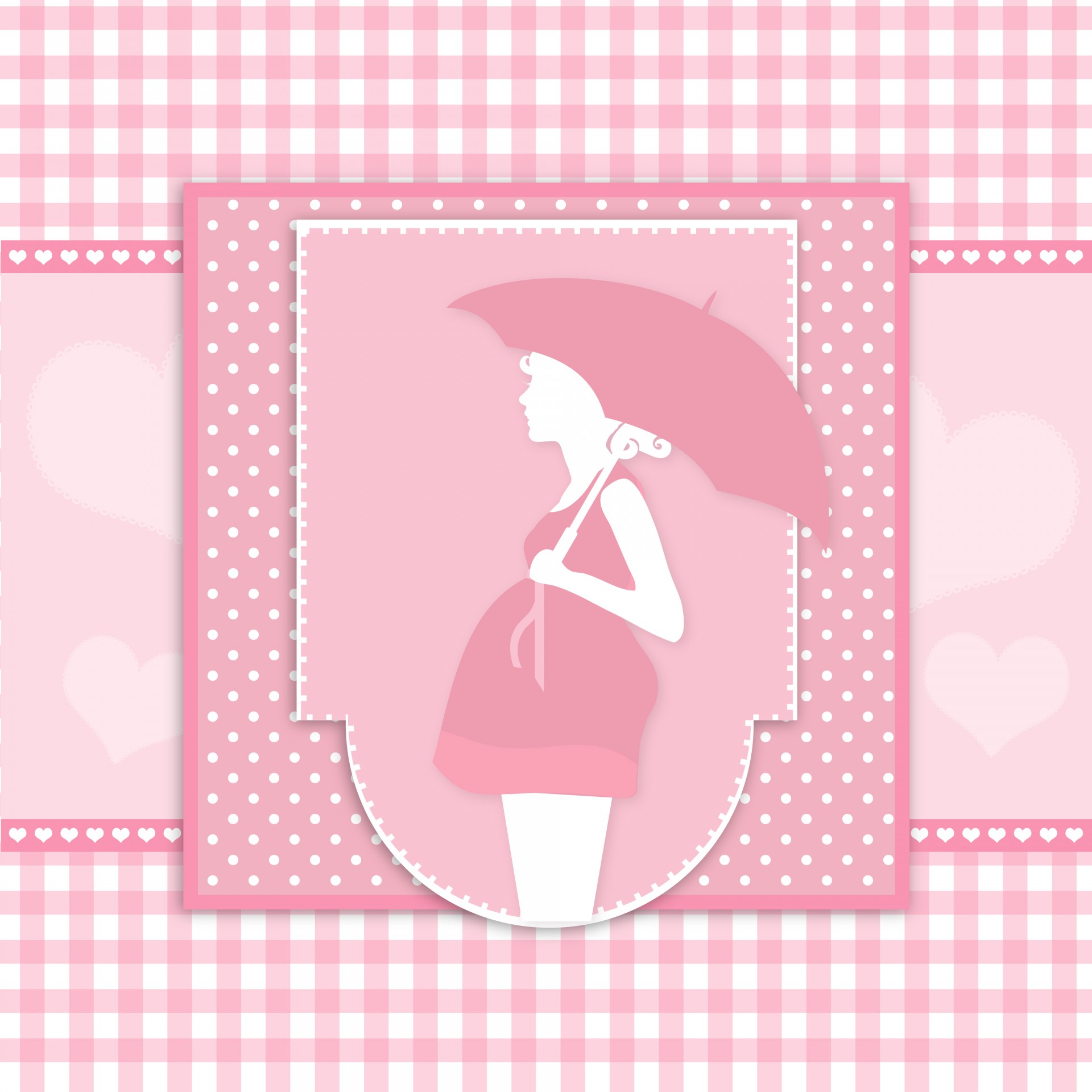 Těhotná žena Baby Shower Card