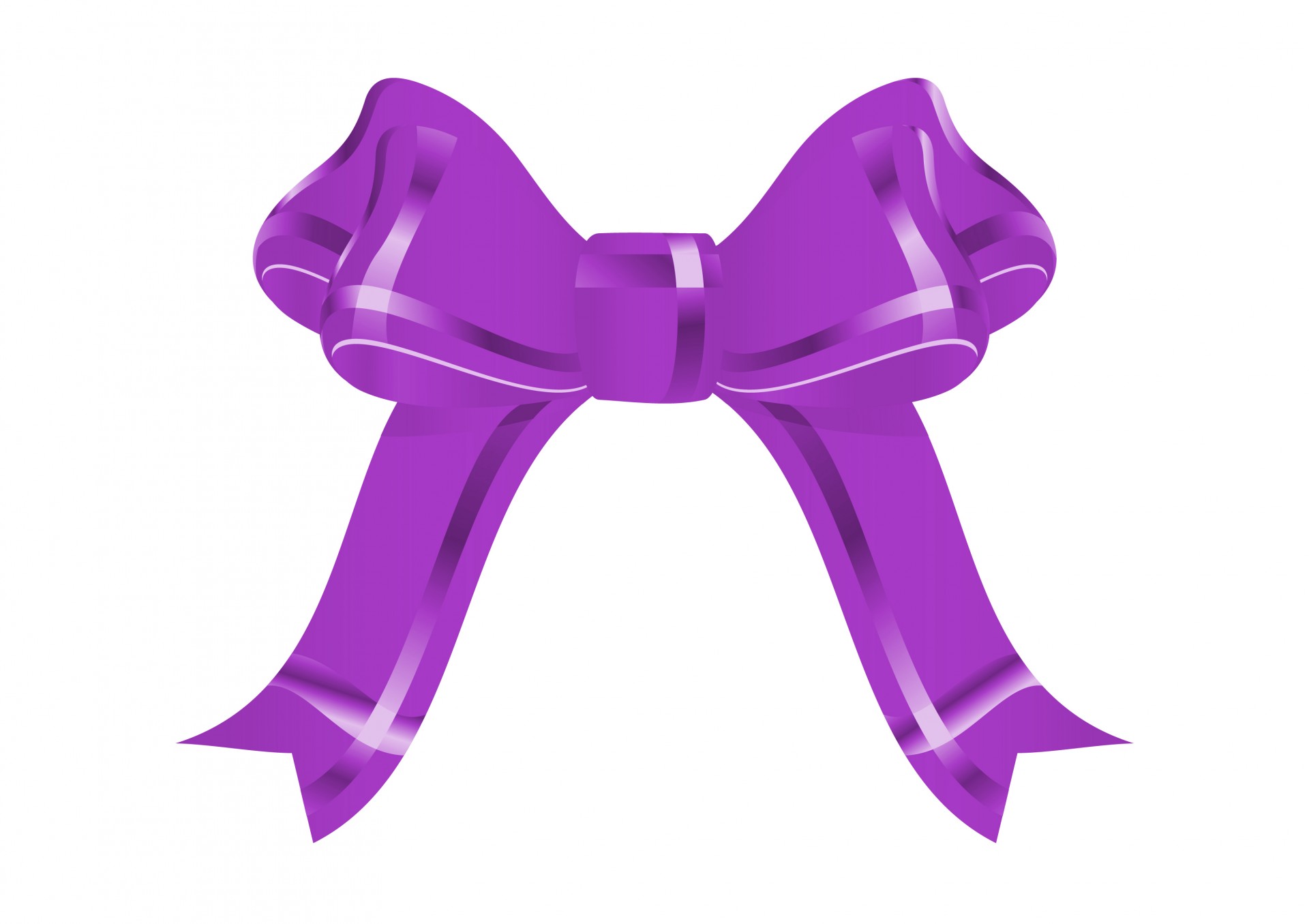 Purple Bow Clipart