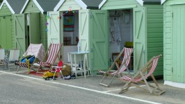 Beach Huts At The Seafront