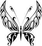 Mariposa negro 9