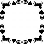 Black symmetric frame