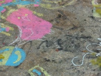 Chalk disegni e graffiti