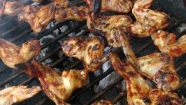 Pollo sul barbecue