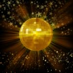 Disco Ball Background With Lights