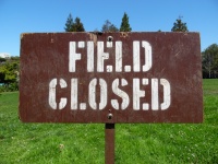 Field Closed Sign