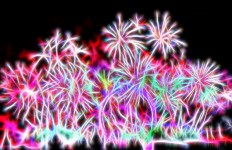 Fireworks Fractal modèle d&#39;affic