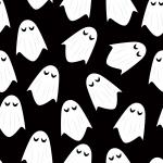 Spöke halloween mönster