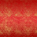 Grunge Floral Red And Effect oro