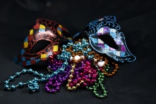 Mardi Gras Beads e Maschera