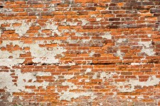 古い赤レンガの壁の背景
