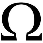 Омега символ
