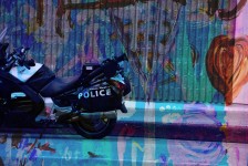 Police Bike Graffiti