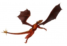 Red Dragon in volo