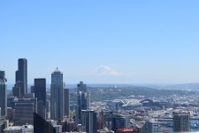 Seattle och Mount Rainier