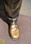 Shoe On Nelson Mandela Statue