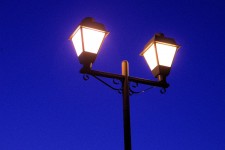 Street Lamp During The Blue Hour