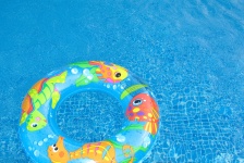 Anillo de la nadada en una piscina