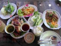 Table Of Asian Food Dishes