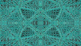 Turquoise Psychedelic Background