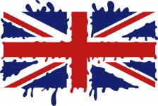 Великобритания Splat Флаг