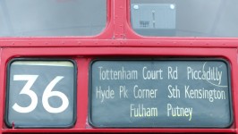 Vintage Londen Bus Routes