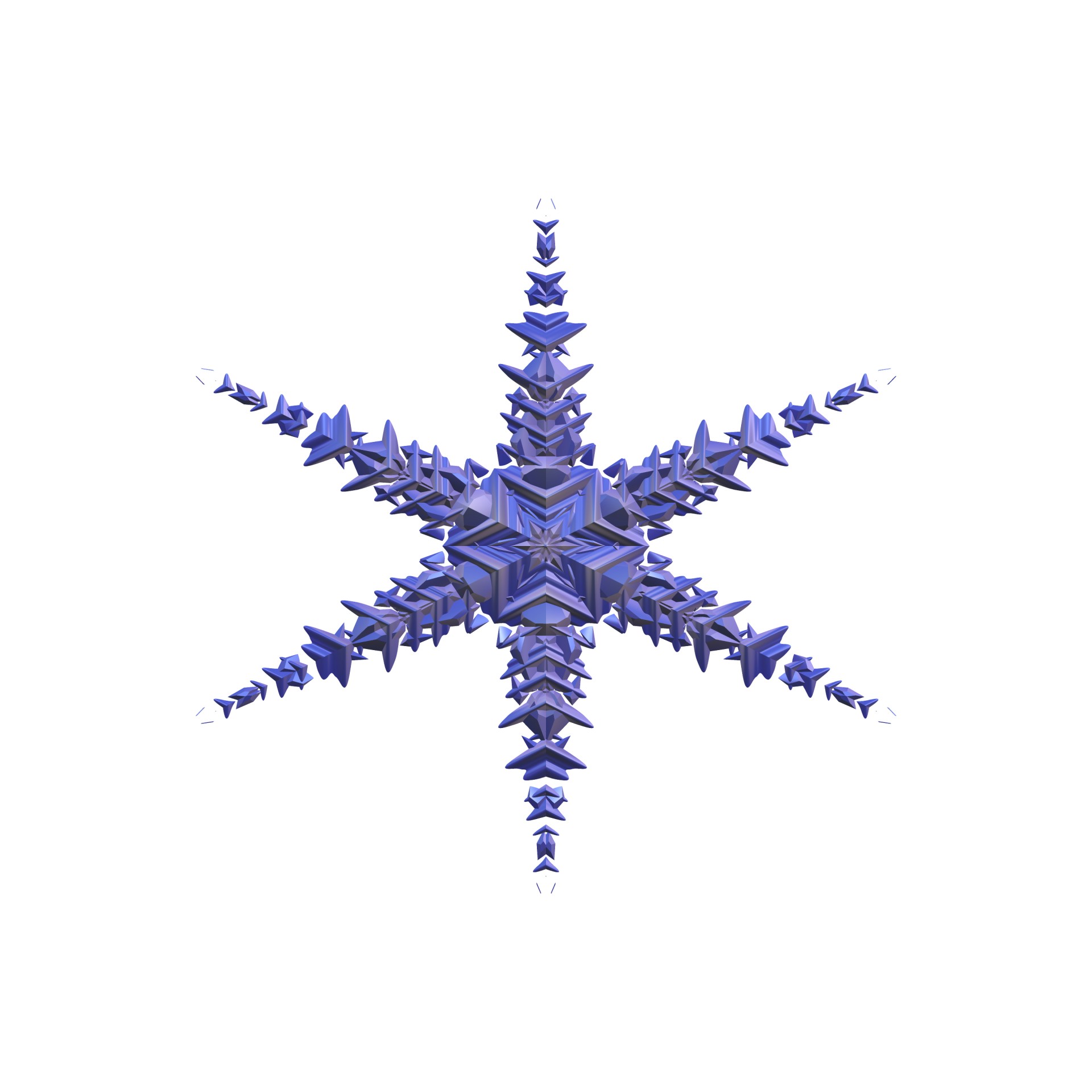 Blue Snowflake 9